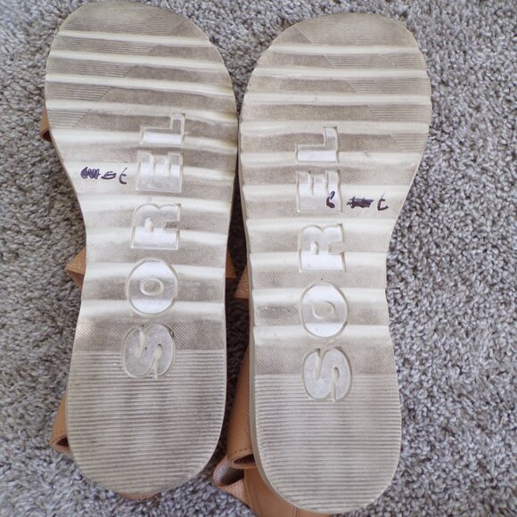 Sorel tan sandals 10 - Picture 4 of 7
